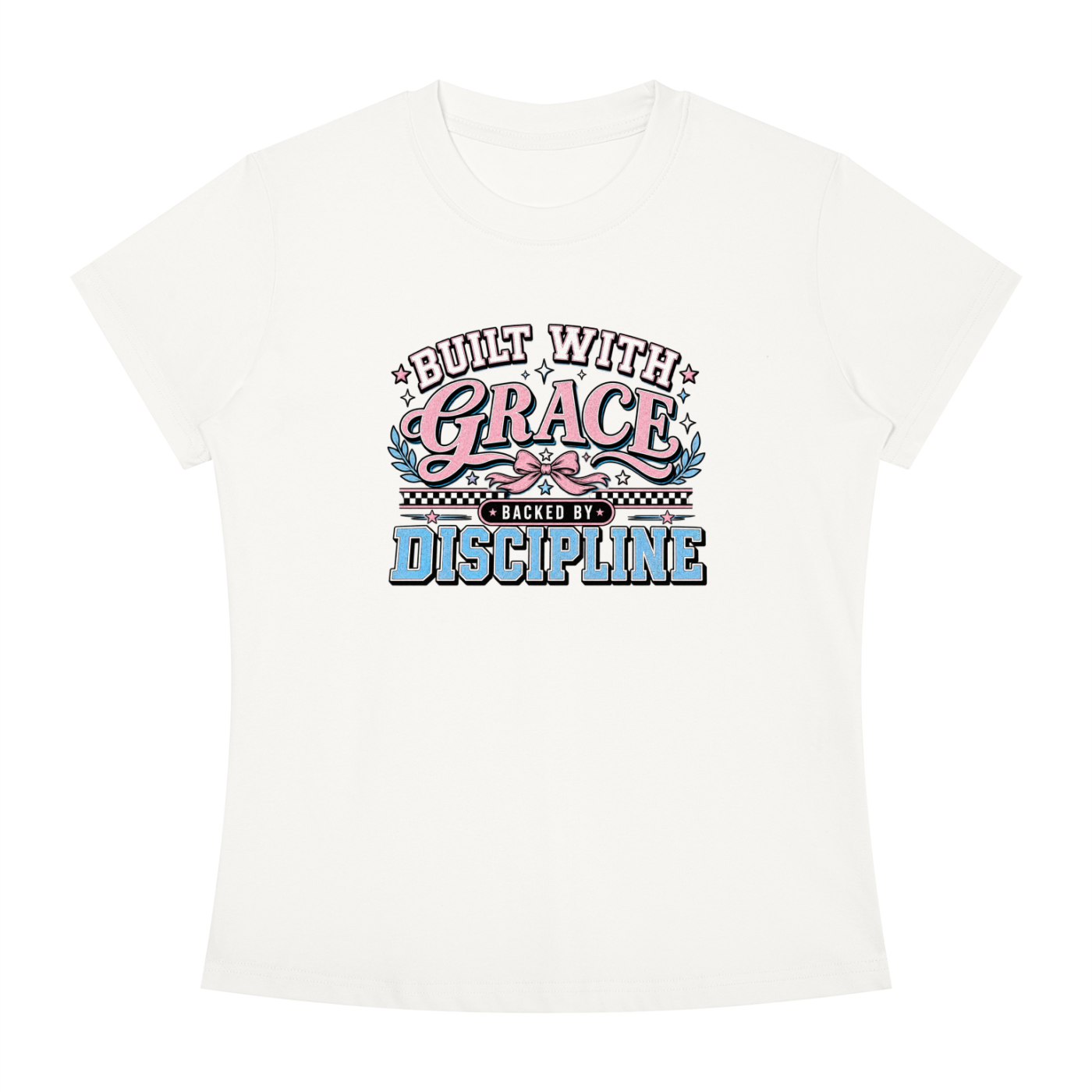 Grace & Discipline Graphic Tee — "Built With Grace, Guided By Discipline"