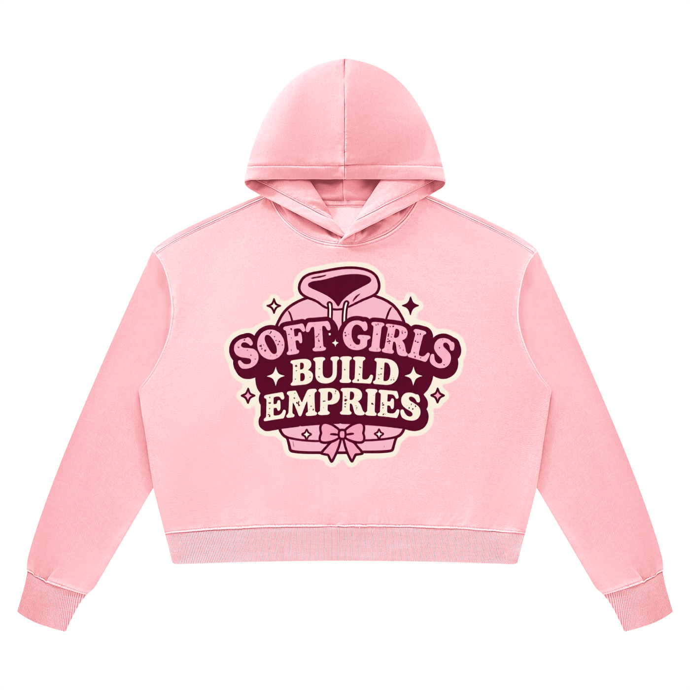 Soft Girls Build Empires Women’s Vintage Wash Heavyweight Hoodie