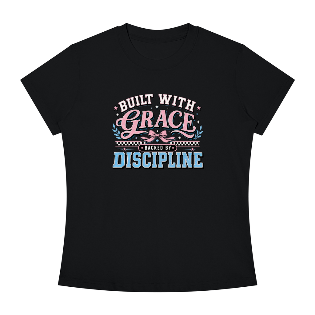 Grace & Discipline Graphic Tee — "Built With Grace, Guided By Discipline"