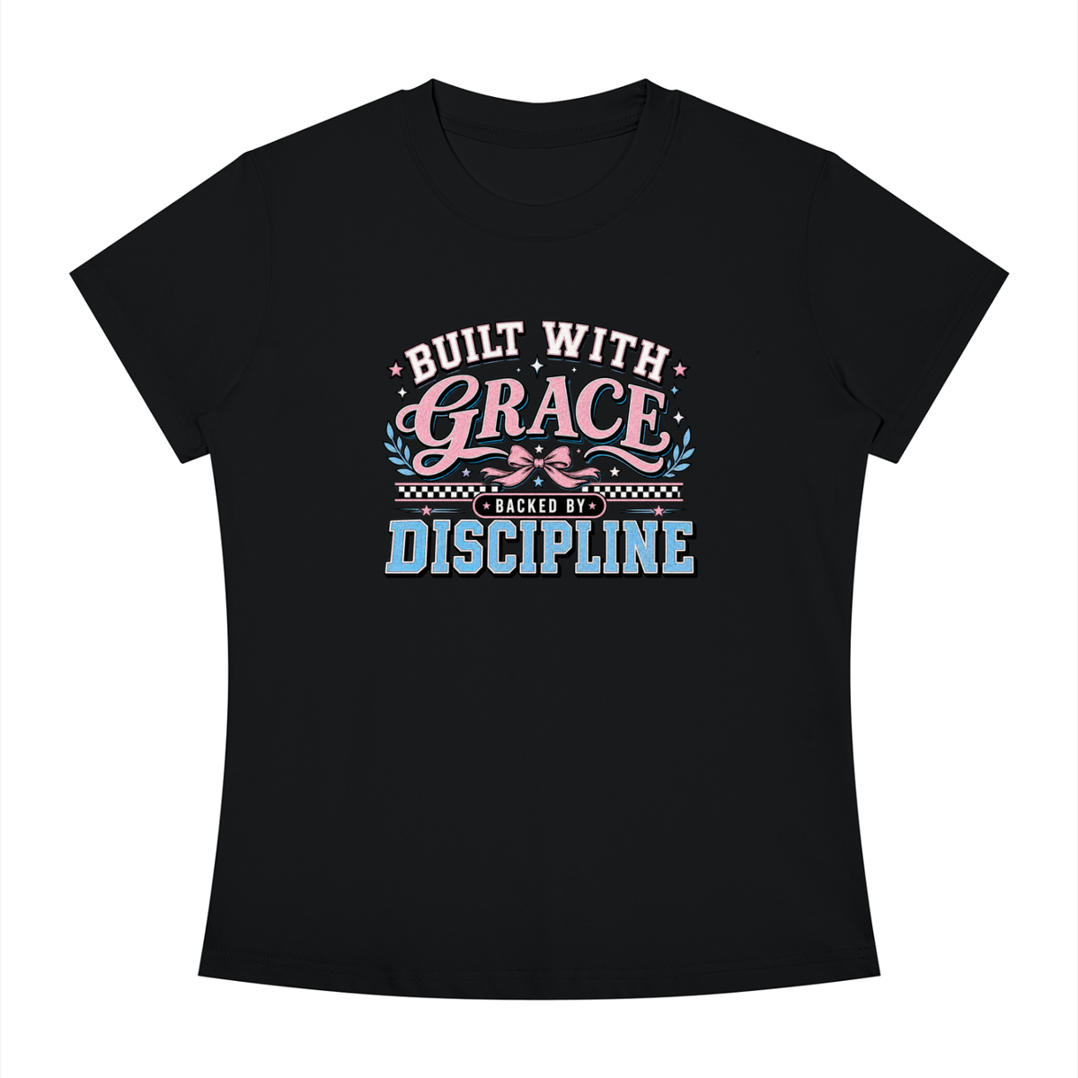 Grace & Discipline Graphic Tee — "Built With Grace, Guided By Discipline"