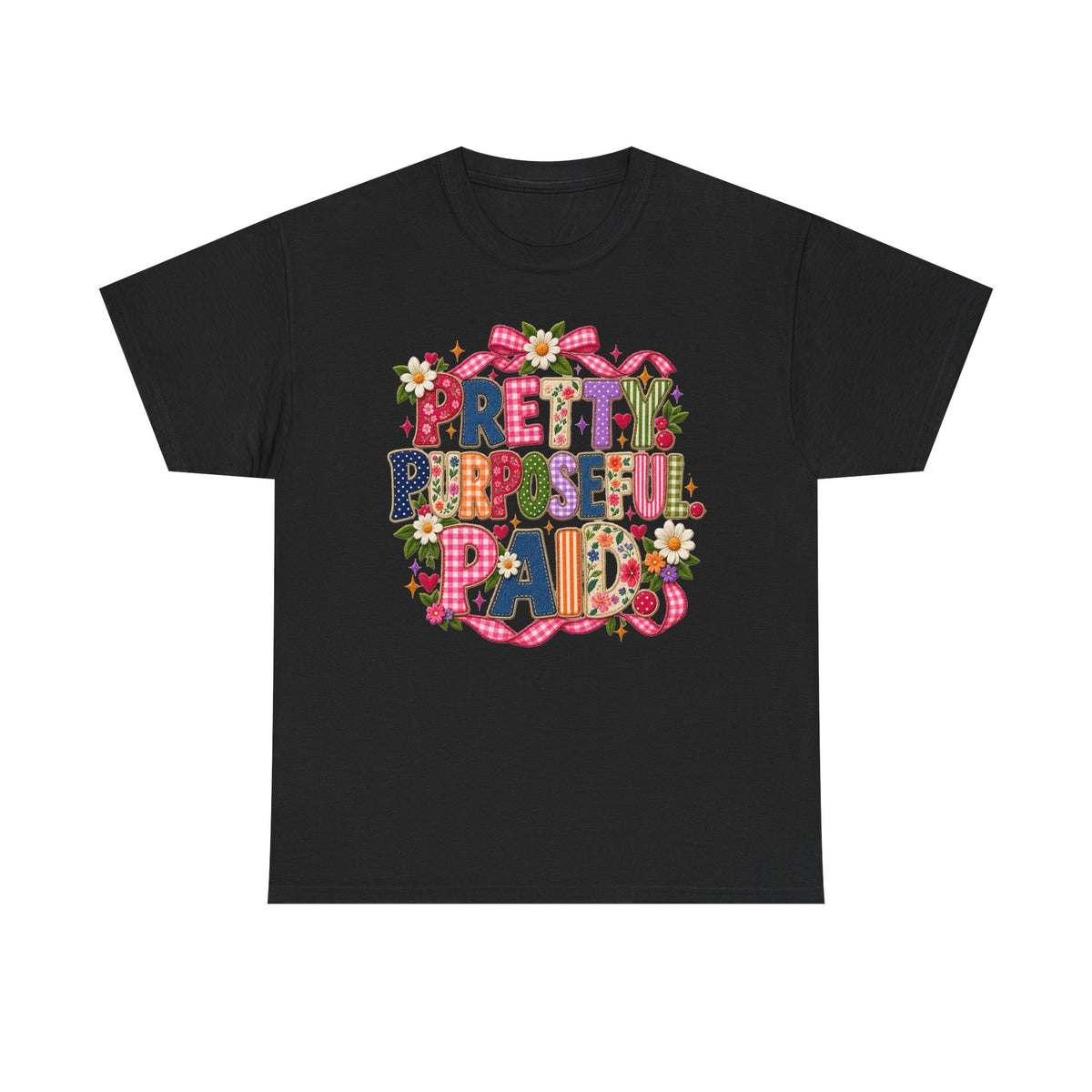 Pretty Purposeful Mama T‑Shirt — Floral Graphic Tee for Moms