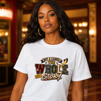 Not a Camper — "The Whole Story" Graphic Tee