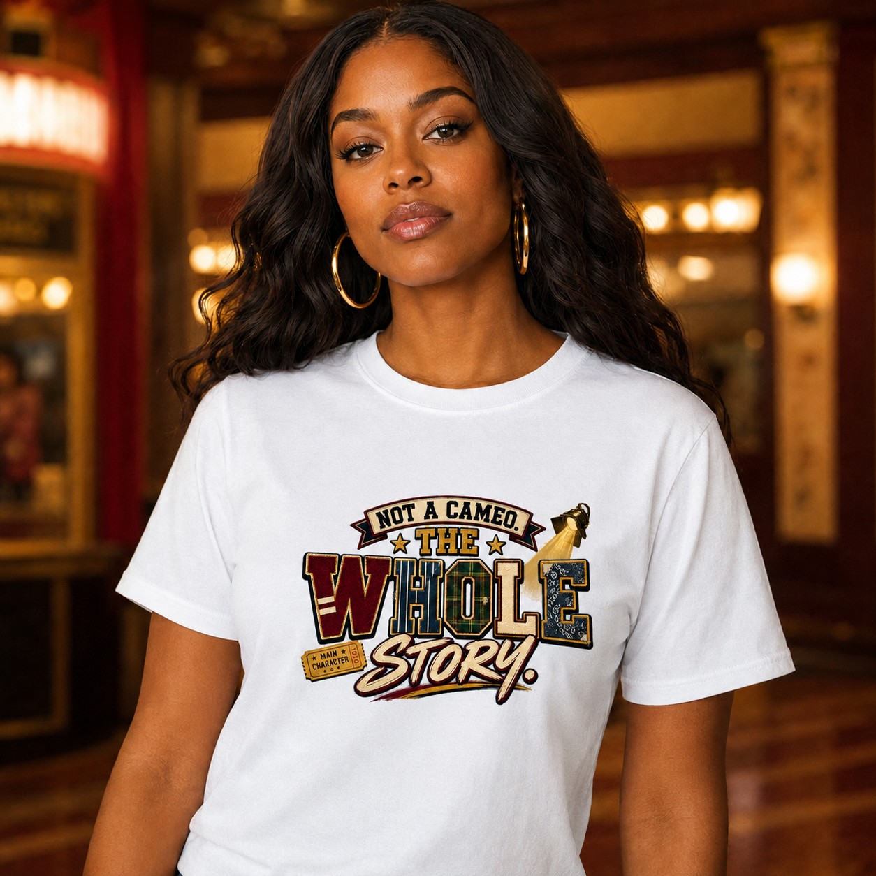 Not a Camper — "The Whole Story" Graphic Tee
