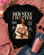 "Her Next Chapter" Floral Portrait Tee