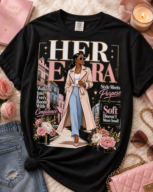 Her Era Graphic Tee — Empowering Black Woman Fashion Shirt