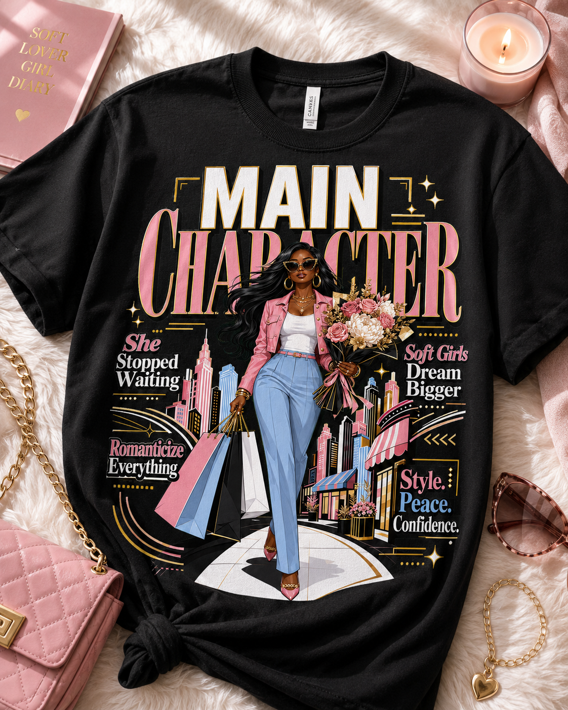 Main Character Graphic Tee — Empowered Fashion Shirt