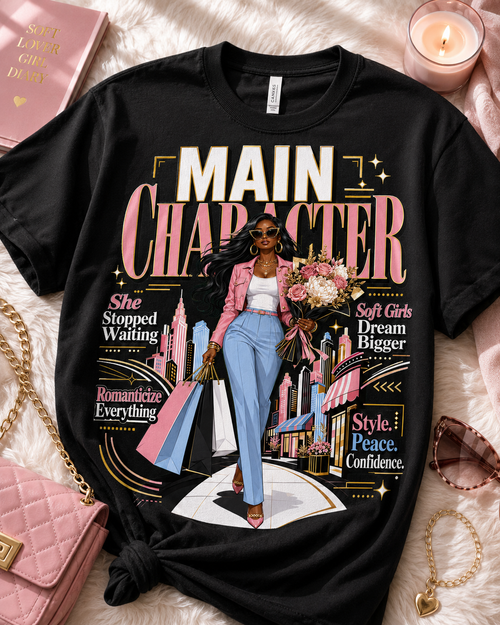 Main Character Graphic Tee — Empowered Fashion Shirt