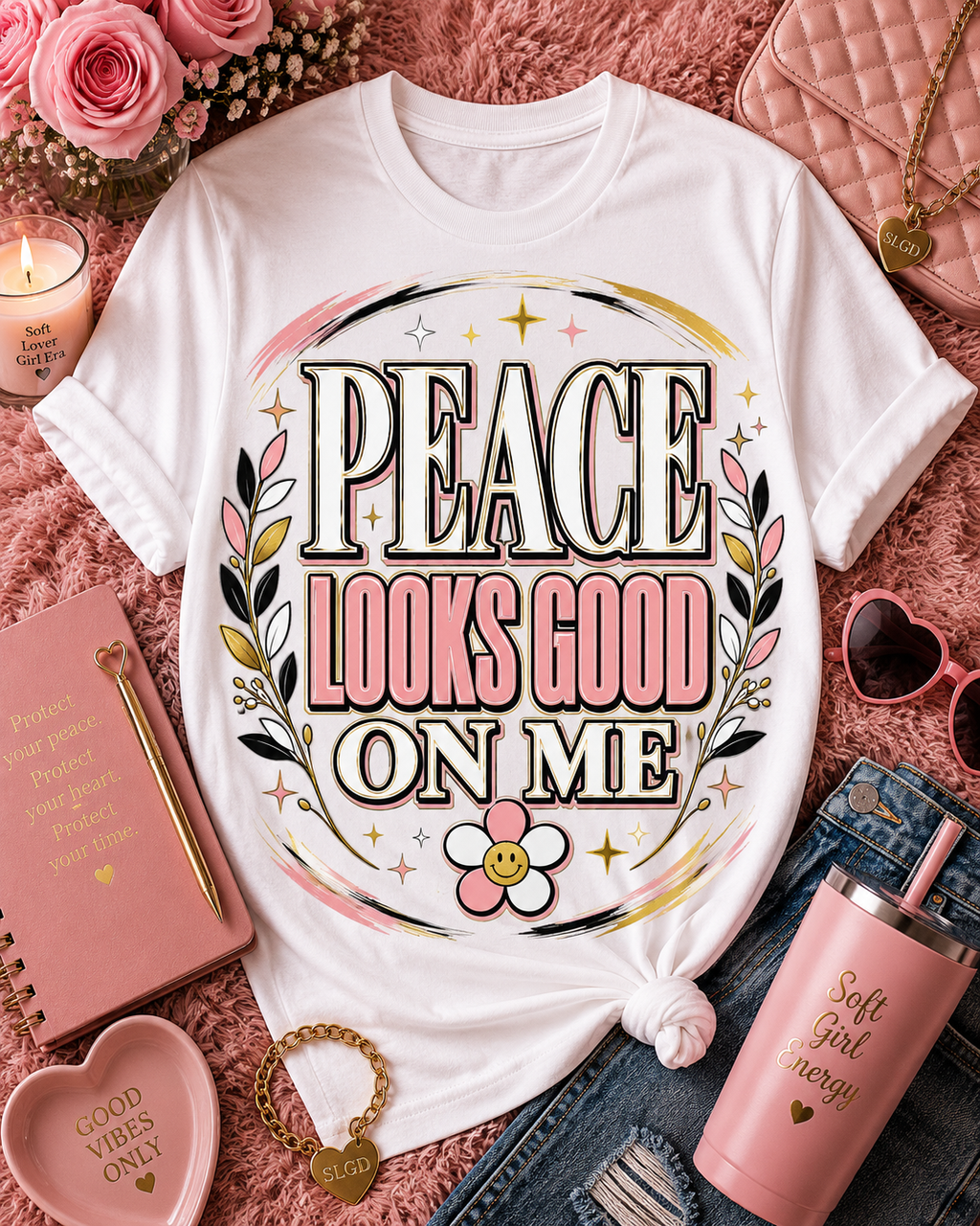 Peace Looks Good On Me T-Shirt