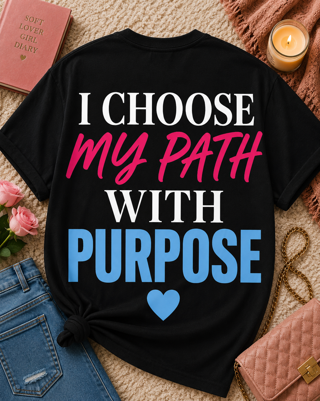 I Choose My Path With Purpose T‑Shirt — Inspirational Motivational Tee