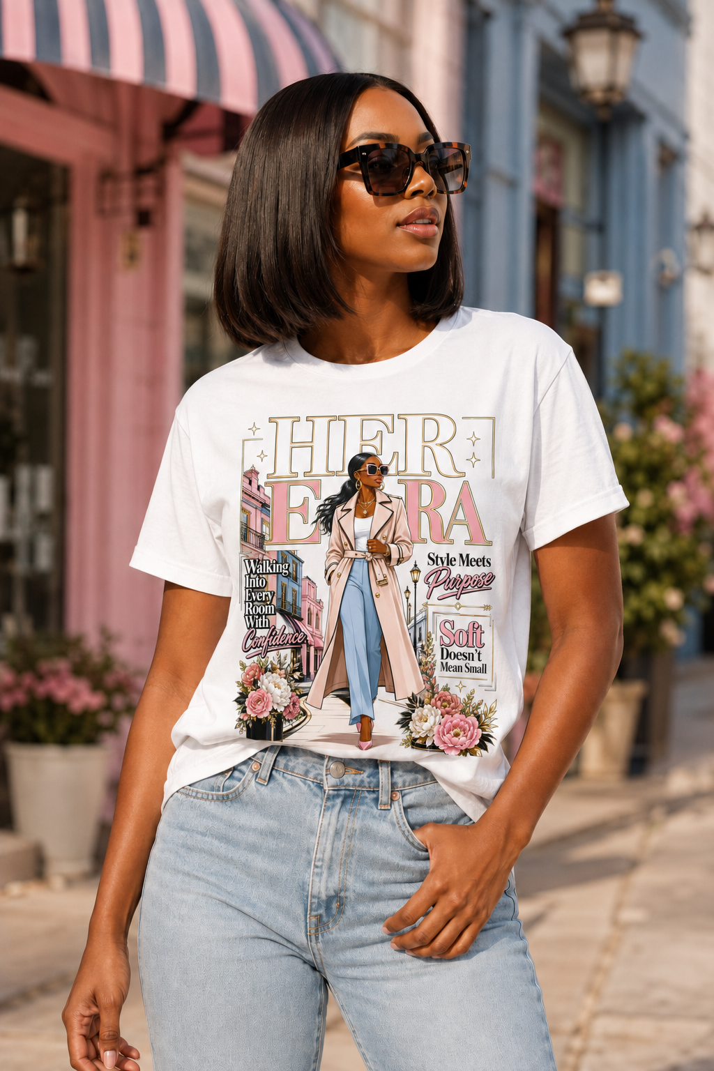 Her Era Graphic Tee — Empowering Black Woman Fashion Shirt