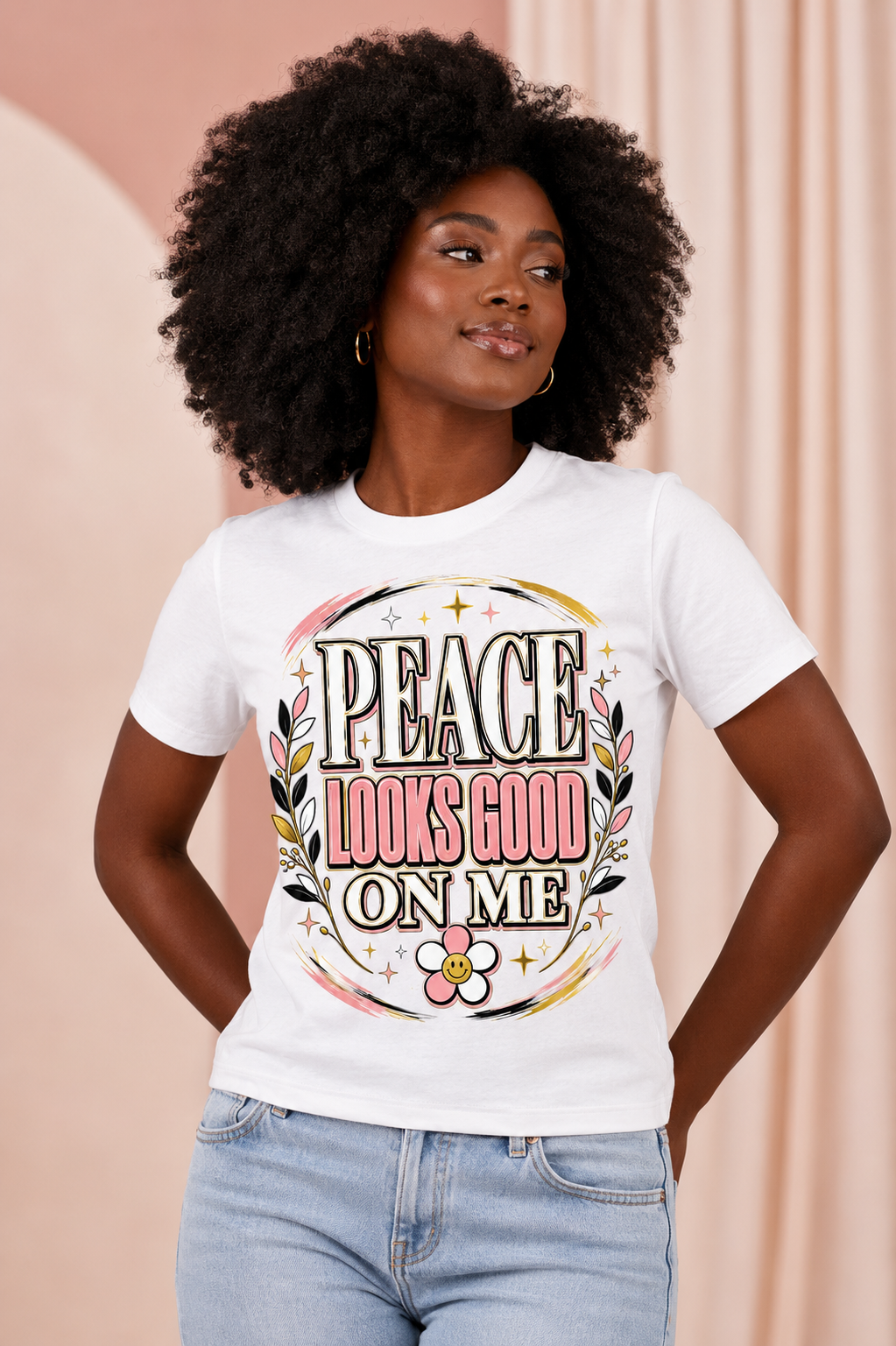 Peace Looks Good On Me T-Shirt