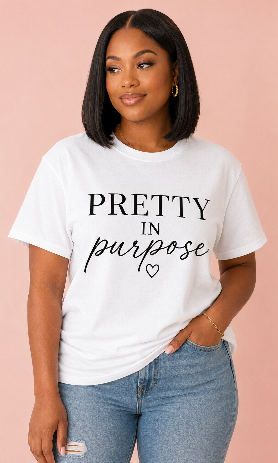 Pretty in Purpose Tee — Inspirational Women's Graphic T‑Shirt