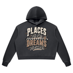 Places To Go Dreams To Chase Vintage Wash Heavyweight Hoodie