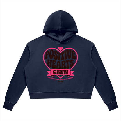 Positive Hearts Crew Vintage Hoodie