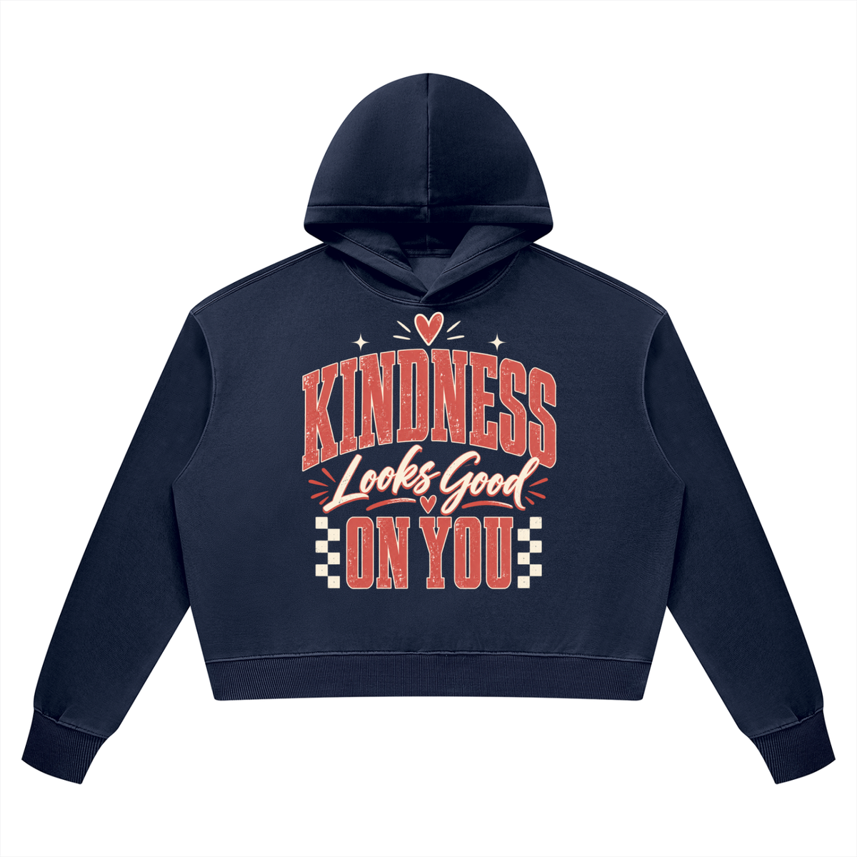 Kindness Looks Good On You Vintage Wash Heavyweight Hoodie