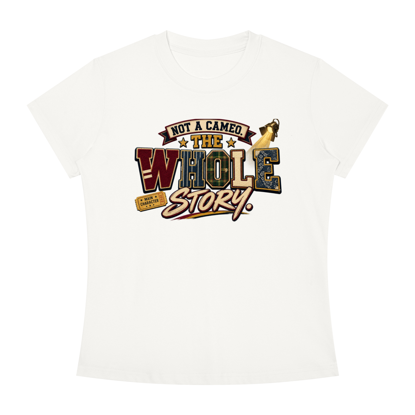 Not a Cameo — "The Whole Story" Graphic Tee