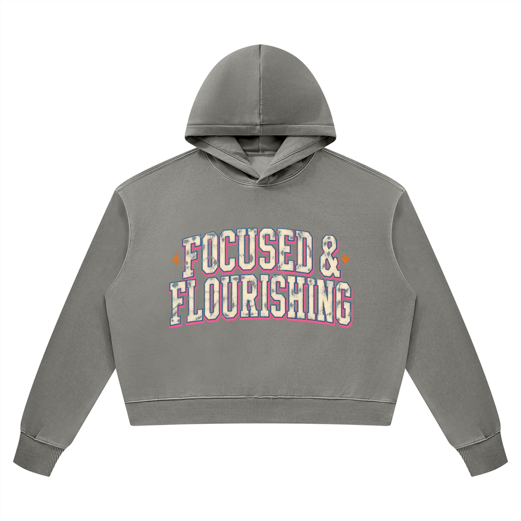 Focused & Flourishing Vintage Wash Heavyweight Hoodie