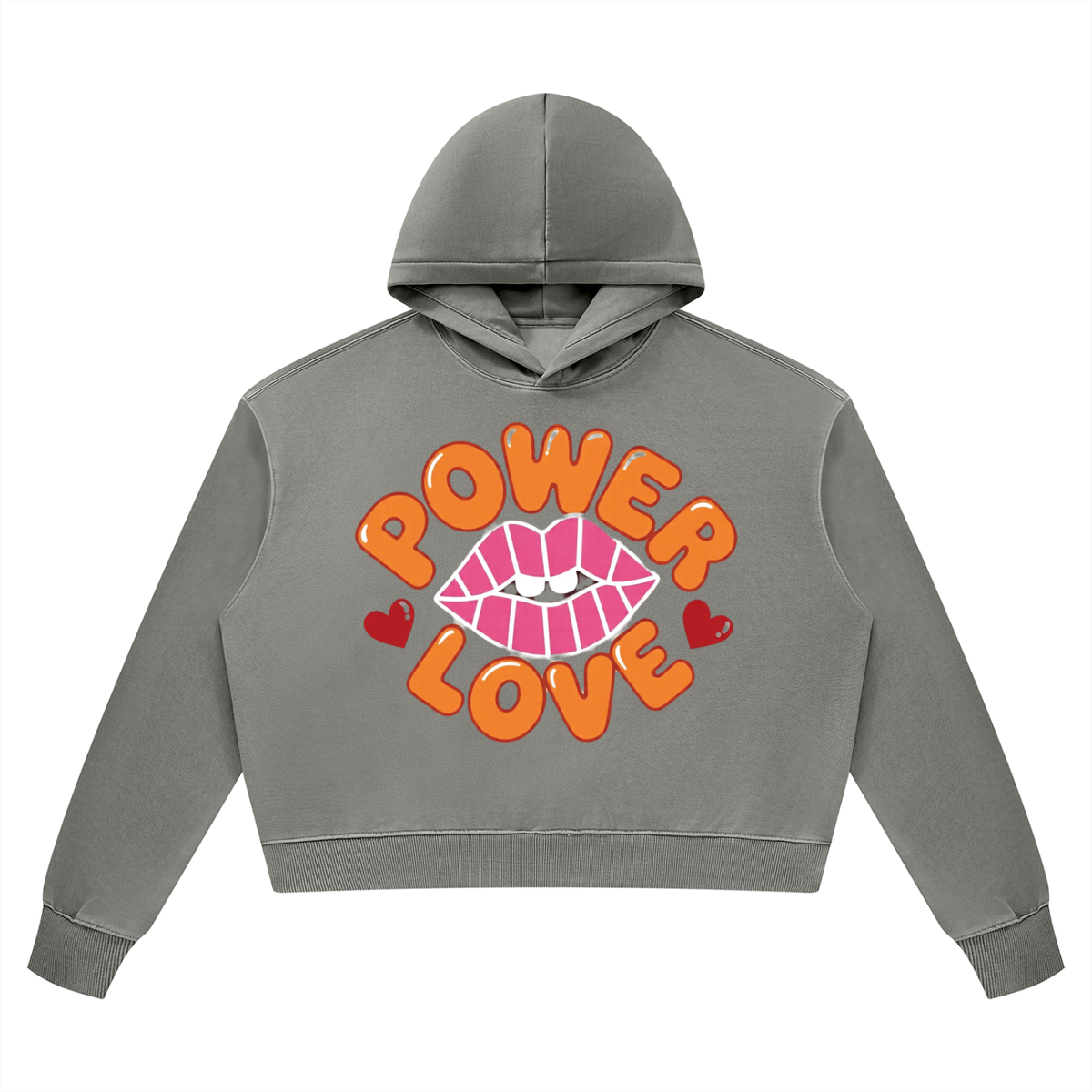 Power of Love Vintage Blue Hoodie