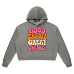 Good Energy Great Things Vintage Wash Heavyweight Hoodie