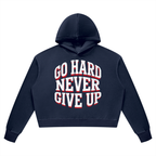 Go Hard Never Give Up Vintage Wash Heavyweight Hoodie