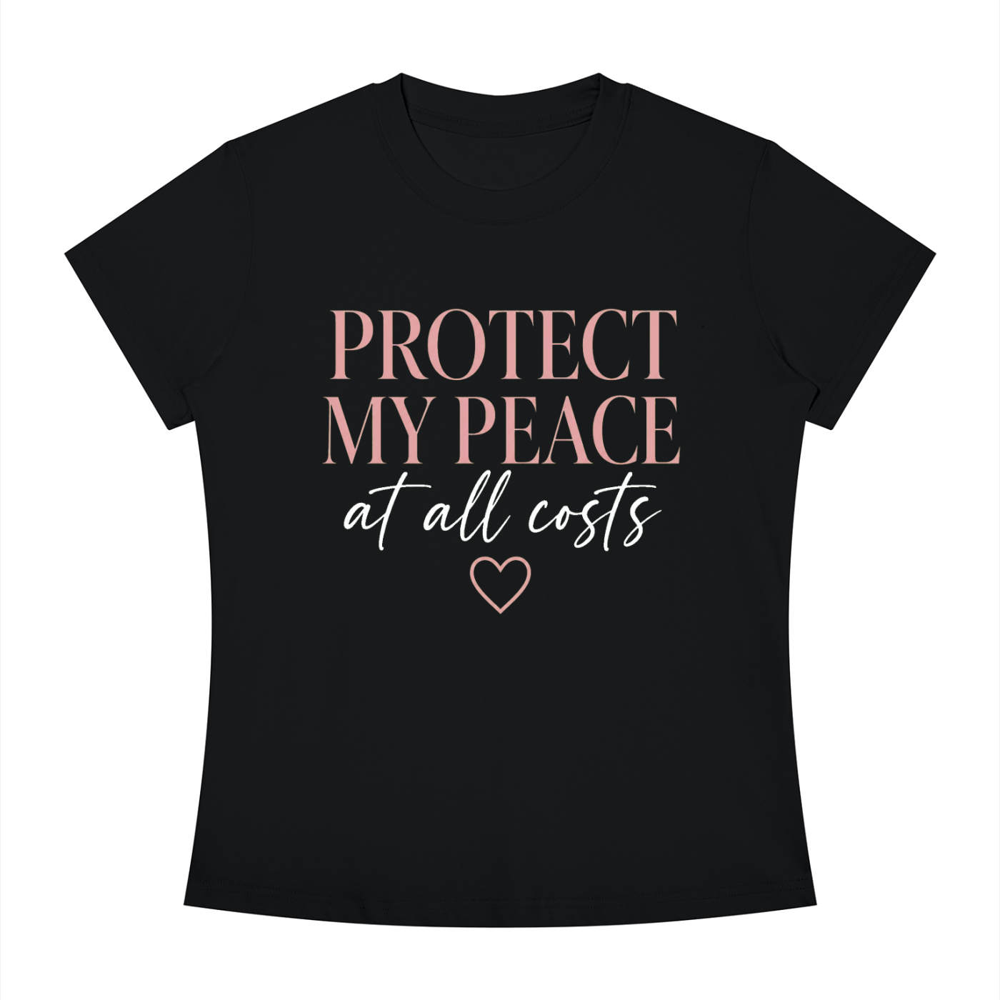 Protect My Peace Tee — "Protect My Peace at All Costs" Graphic T-Shirt