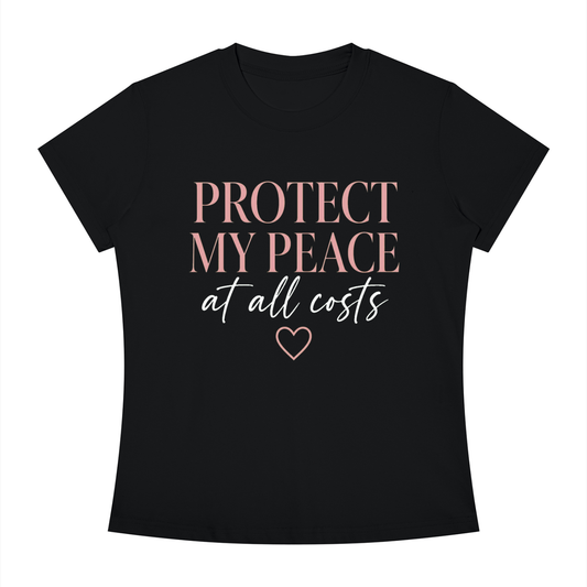 Protect My Peace Tee — "Protect My Peace at All Costs" Graphic T-Shirt