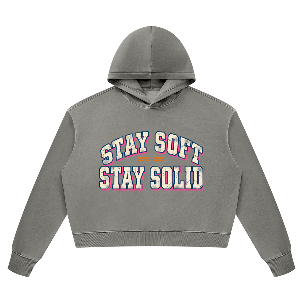 Stay Soft Stay Solid Vintage Wash Heavyweight Hoodie