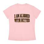 I Am Align With Better Tee — Leopard Text Graphic T-Shirt