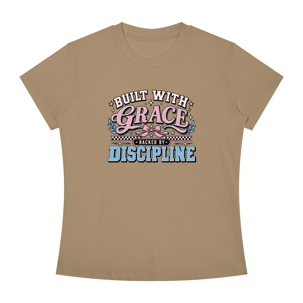 Grace & Discipline Graphic Tee — "Built With Grace, Guided By Discipline"