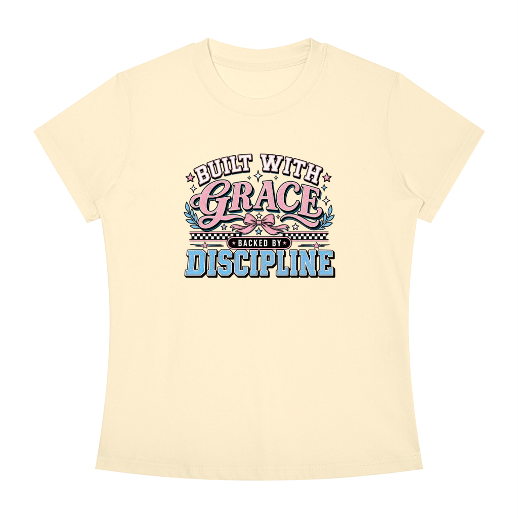 Grace & Discipline Graphic Tee — "Built With Grace, Guided By Discipline"
